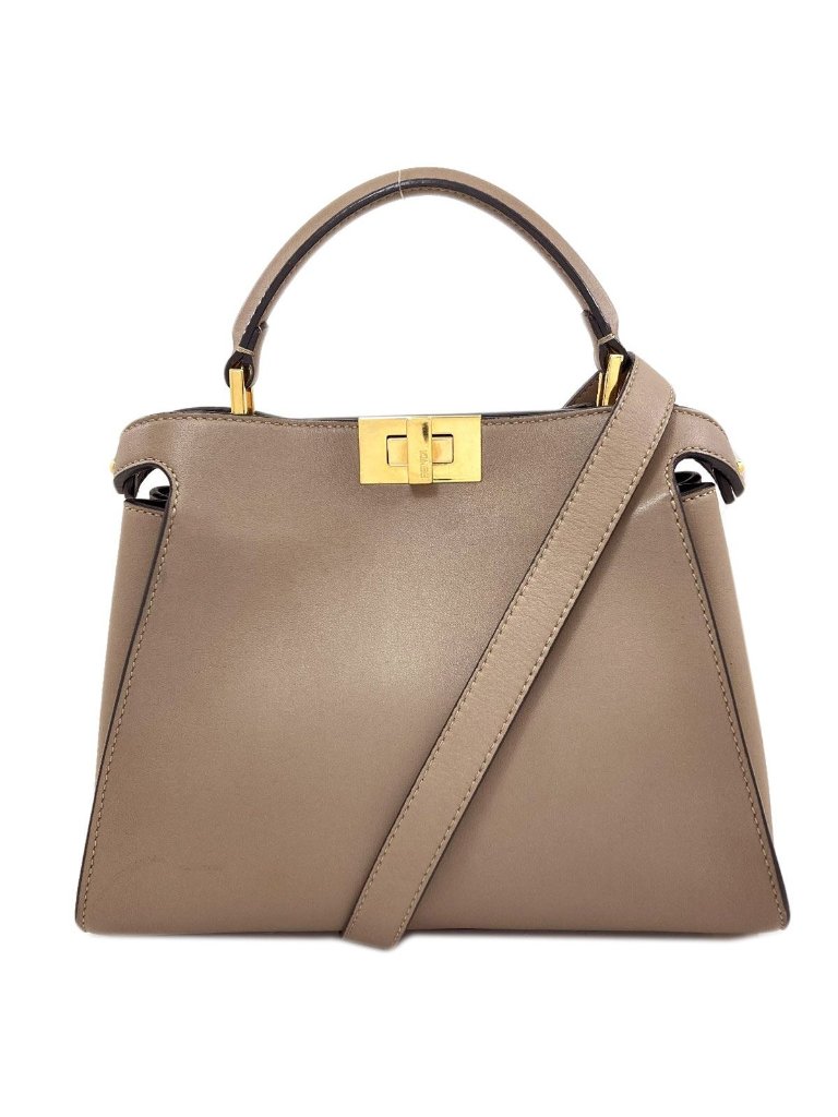 Fendi Peekaboo Essential 2-Way Handbag Calfskin
